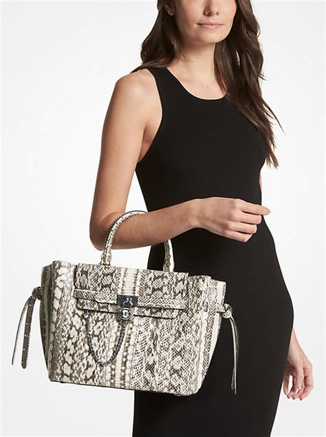 michael kors hamilton snakeskin
